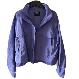 Athleta Women's Arrival Jacket Adonis Blue Sz Medium Lightweight Packable Zip Up